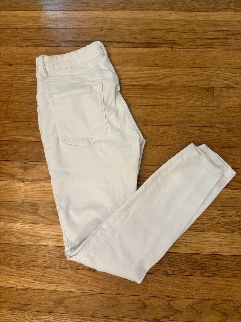 ASOS White Slim Maternity Jeans with Under-Belly Band